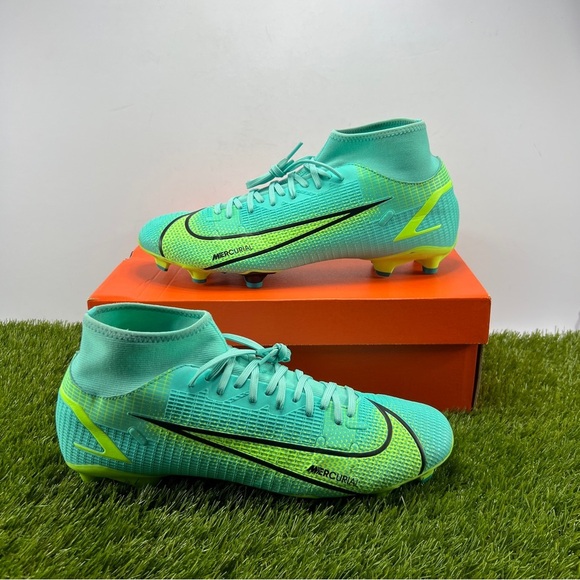 Mens 12 Nike Mercurial Superfly 8 Academy MG Dynamic Teal/Turquoise CV0843-403 - Picture 1 of 13